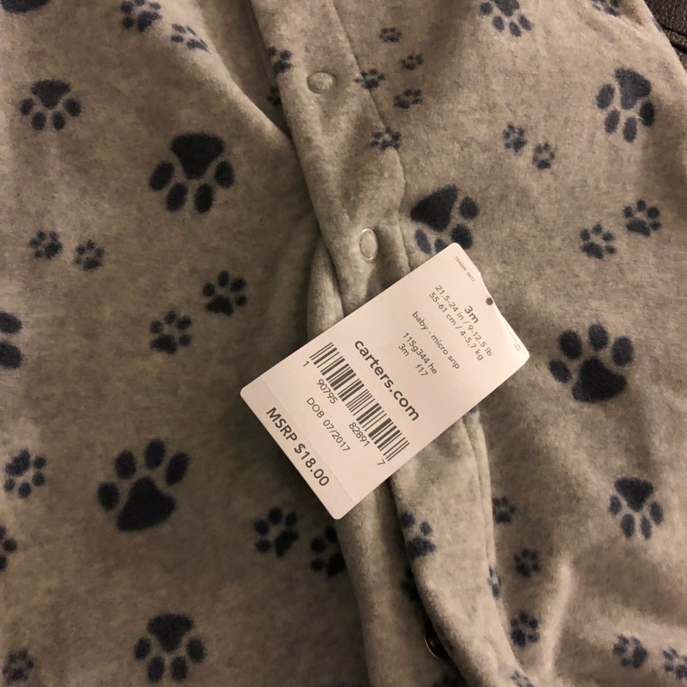 Carters pajama onesie
